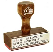 Hand Stamp RS3x125  Imprint area 1-1/4" x 3"